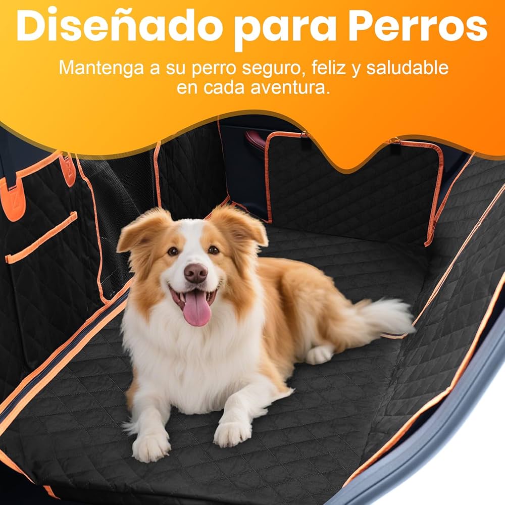 Funda de Asiento Trasero de Lujo para Perros