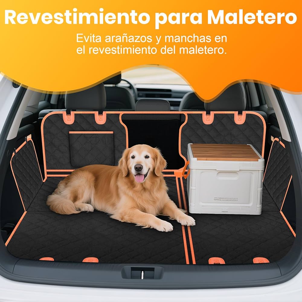 Funda de Asiento Trasero de Lujo para Perros