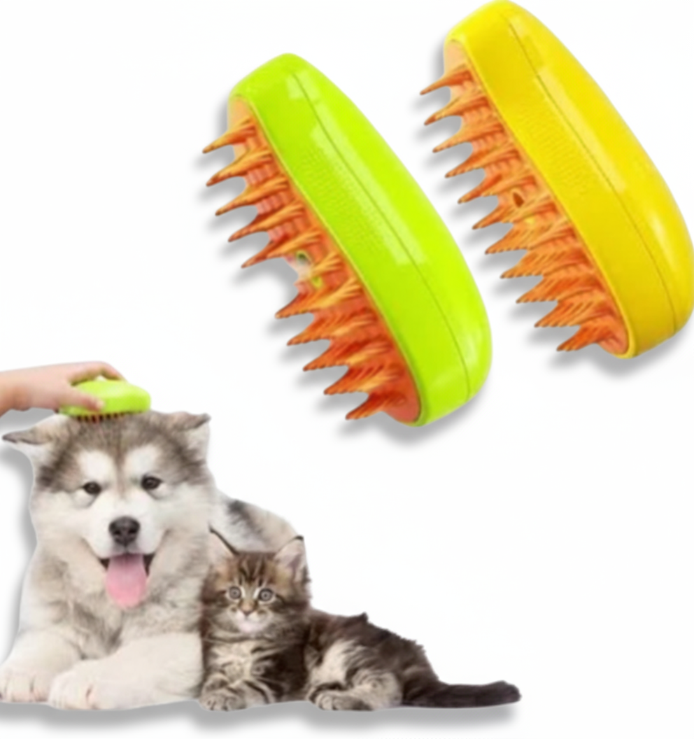 Cepillo de vapor para mascotas rosa