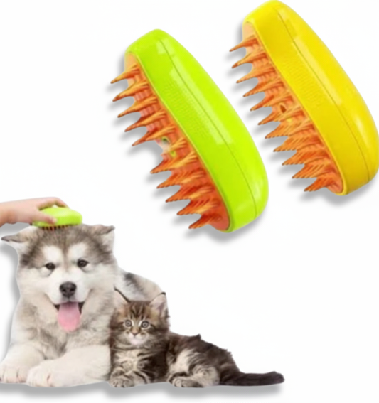 Cepillo de vapor para mascotas rosa