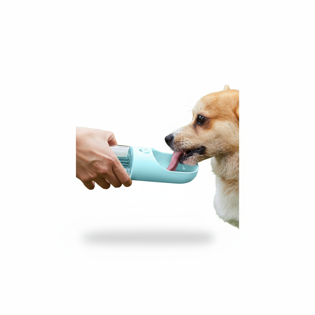 Botella Portátil para Mascotas con Filtro