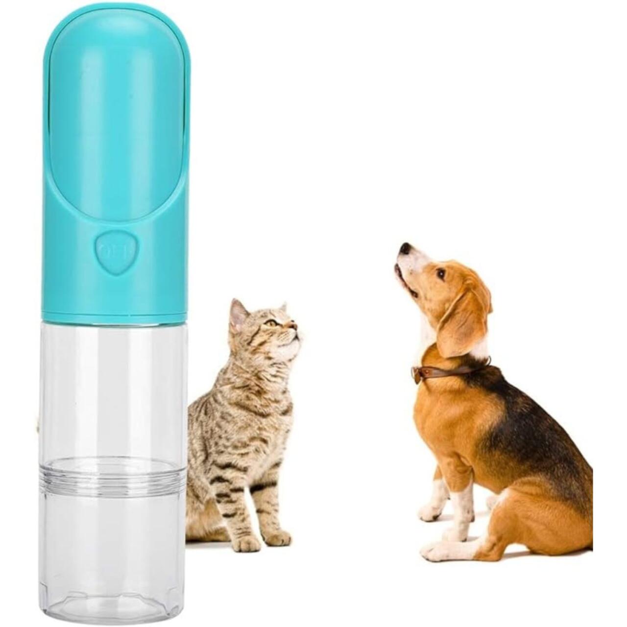 Botella Portátil para Mascotas con Filtro